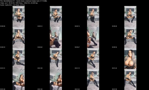 BambiBlacks 011 bambi does a bedroom tease