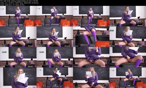 beth erotic reading college fantasy 4k