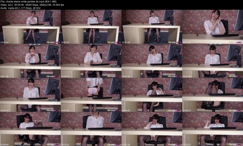 charlie elaine white panties 4k