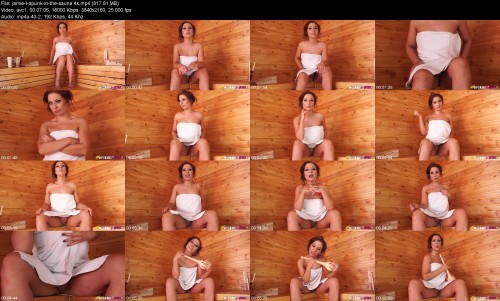 jamie t spunk in the sauna 4k