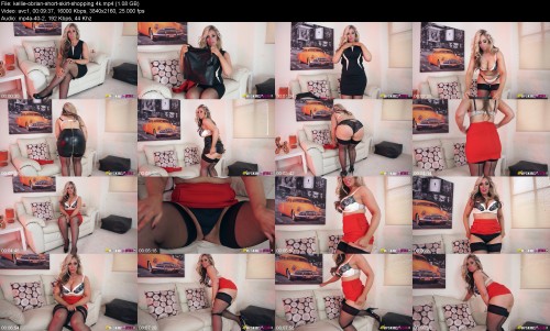 kellie obrian short skirt shopping 4k