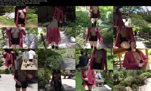 2019 07 07 Garden Tour Sheer Top Shy Goth