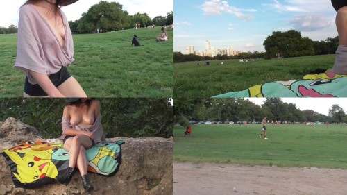 2019 10 04 Park visit in a Flowy Top Shy Goth