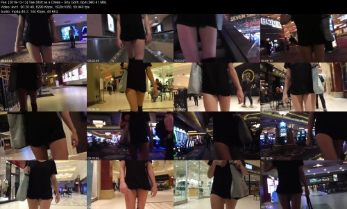 2019 12 13 Tee Shirt as a Dress Shy Goth