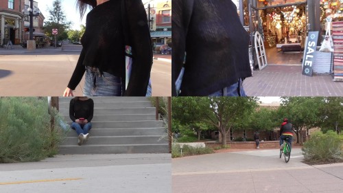 2020 01 17 Sheer top walk Shy Goth