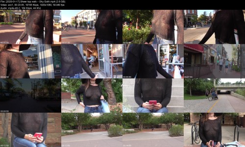 2020 01 17 Sheer top walk Shy Goth