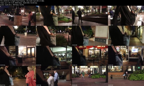 2020 03 11 Night Time Flashing Shy Goth