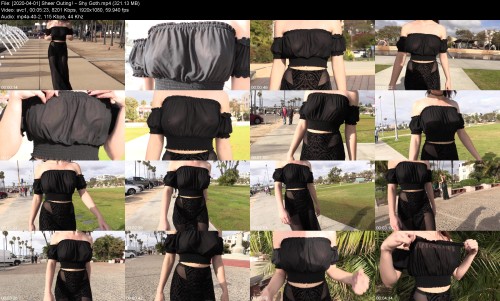 2020 04 01 Sheer Outing Shy Goth