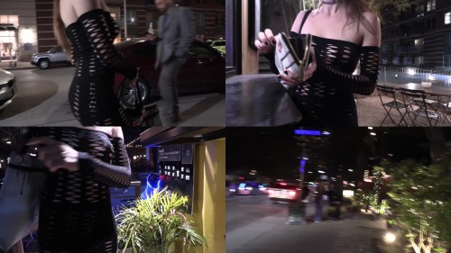 2020 04 17 Fishnet Dress Night Outing Shy Goth