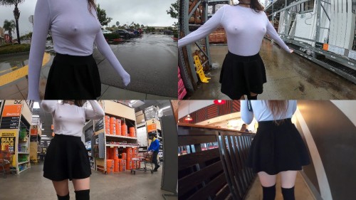 2020 05 22 Shopping in the rain Shy Goth