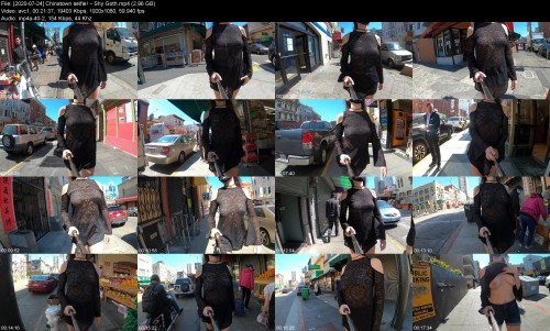 2020 07 24 Chinatown selfie Shy Goth