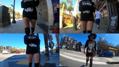 2020 12 05 Sweater Bottomless Walk Part 2 Shy Goth