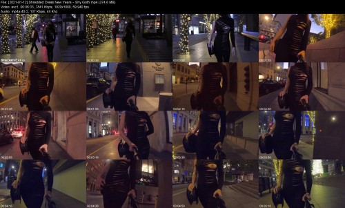 2021 01 12 Shredded Dress New Years Shy Goth