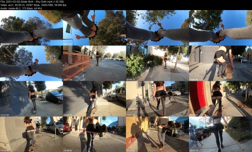 2021 02 03 Skate Skirt Shy Goth