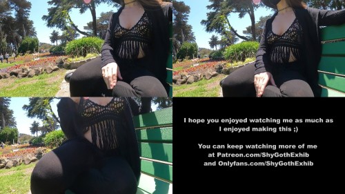 2021 07 25 Sitting at the Park Shy Goth