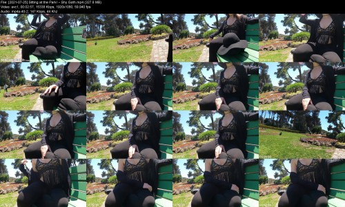 2021 07 25 Sitting at the Park Shy Goth