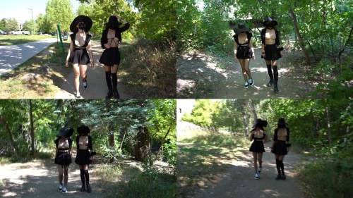 2021 10 08 Forest Walk with LilyMaeExhib Shy Goth