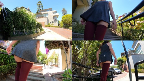 2021 12 17 Endless Stairs vs Very Short Dress Shy Goth