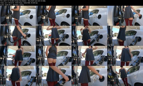 2021 12 18 Mini Dress Gas Station Shy Goth