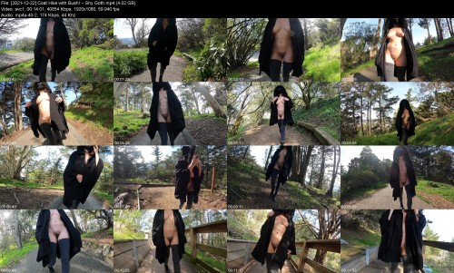 2021 12 22 Coat Hike with Bush Shy Goth