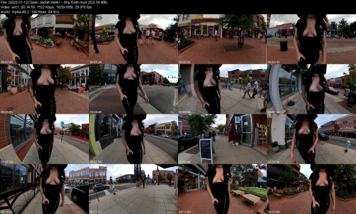 2022 01 12 Open Jacket Walk Shy Goth