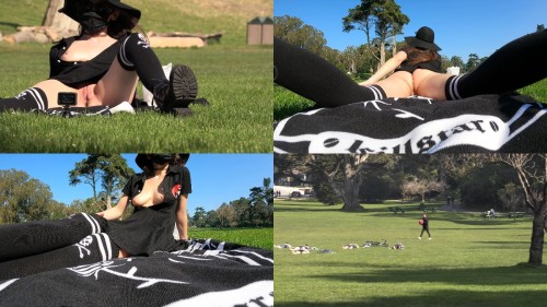 2022 02 09 Park Picnic with a Short Dress Shy Goth