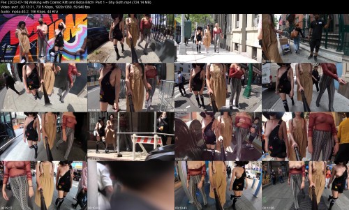 2022 07 19 Walking with Cosmic Kitti and Boba Bitch Part 1 Shy Goth