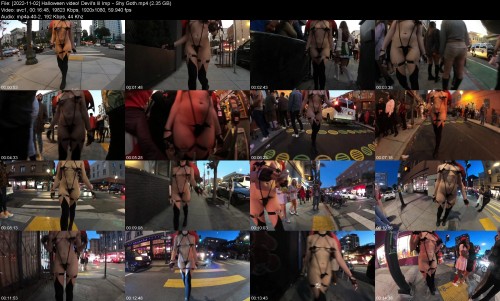 2022 11 02 Halloween video Devil's lil Imp Shy Goth