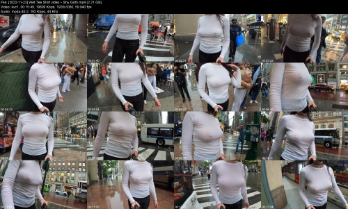 2022 11 23 Wet Tee Shirt video Shy Goth