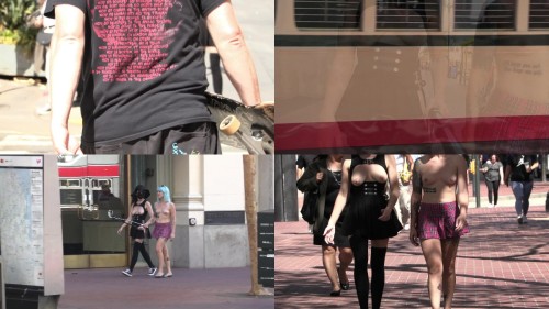 2022 12 23 City flashing with LilGlitterBitch Shy Goth