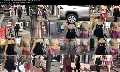 2022 12 23 City flashing with LilGlitterBitch Shy Goth