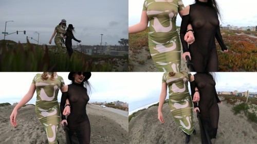 2023 01 11 Sheer Dress Walk with Cosmic Kitti Shy Goth