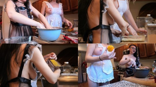 2023 04 26 Baking Orange Bars with Cosmic Kitti Shy Goth