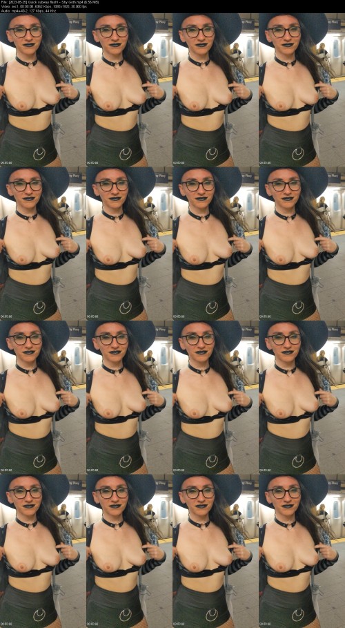 2023 05 25 Quick subway flash Shy Goth