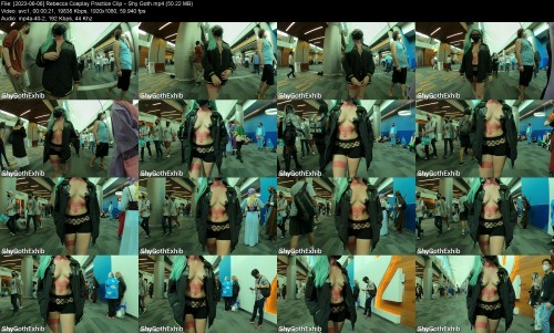 2023 06 06 Rebecca Cosplay Practice Clip Shy Goth