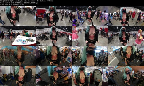 2023 06 08 Rebecca Cosplay in the Convention Shy Goth