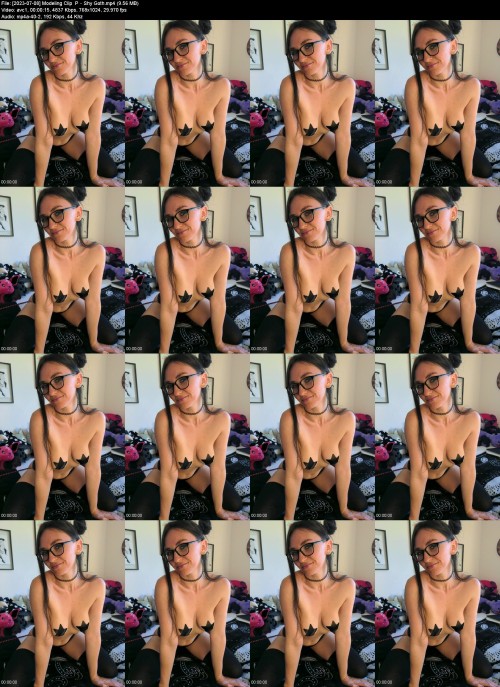 2023 07 08 Modeling Clip P Shy Goth