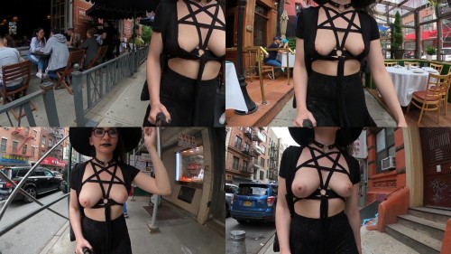 2023 07 18 Witchy Walk through the busy streets Shy Goth