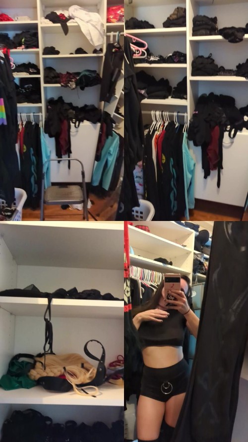2023 07 24 My Closet Tour Try on Haul Stream this Friday Shy Goth