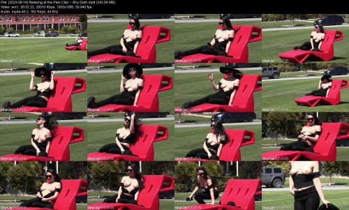 2023 09 14 Relaxing at the Park Clip Shy Goth