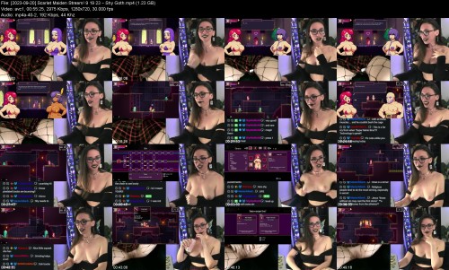 2023 09 20 Scarlet Maiden Stream 9 19 23 Shy Goth