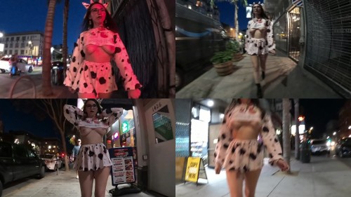 2023 11 16 Cow Girl Halloween night Shy Goth