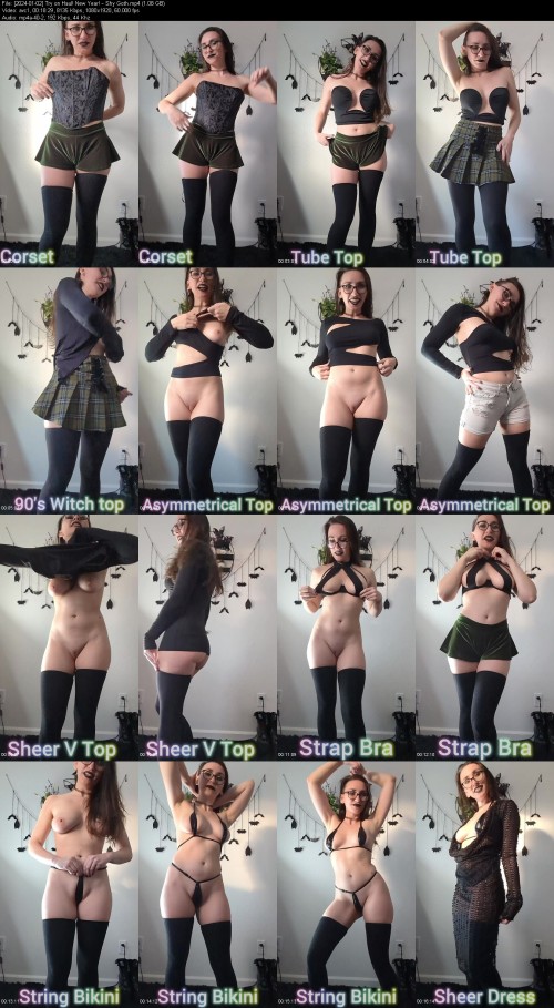 2024 01 02 Try on Haul New Year Shy Goth