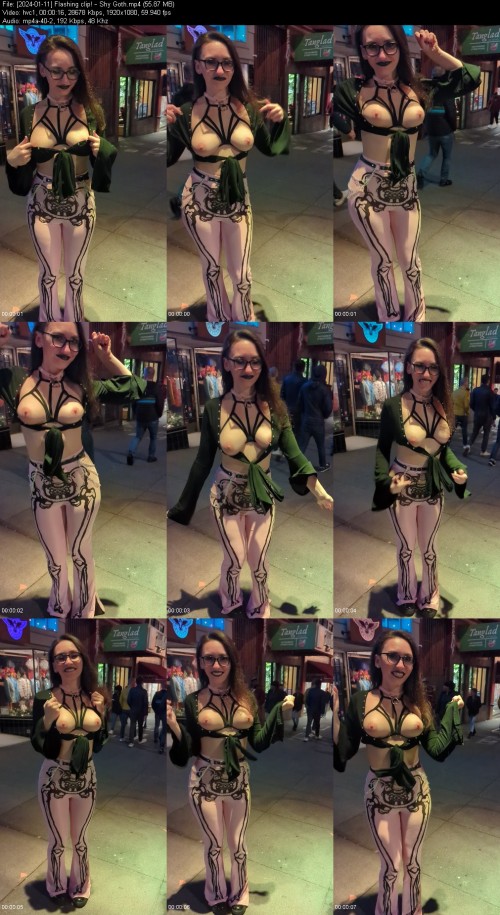 2024 01 11 Flashing clip Shy Goth