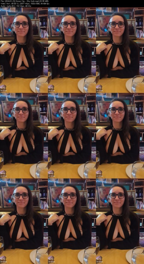 2024 01 23 Dinner Clip Shy Goth