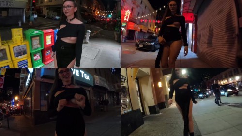 2024 02 01 Asymmetrical Top with High Slit Skirt Shy Goth