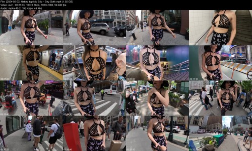 2024 02 23 Netted top Nip Slip Shy Goth