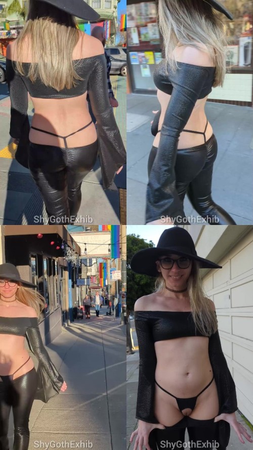 2024 03 07 Low rise walk around town Shy Goth