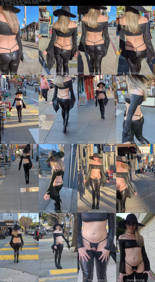 2024 03 07 Low rise walk around town Shy Goth