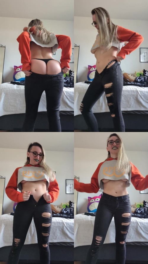 2024 03 14 Booty so thicc I can hardly pull my jeans up Shy Goth